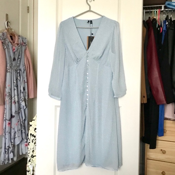 NWT Vero Moda Floral Midi Dress - Picture 4 of 8